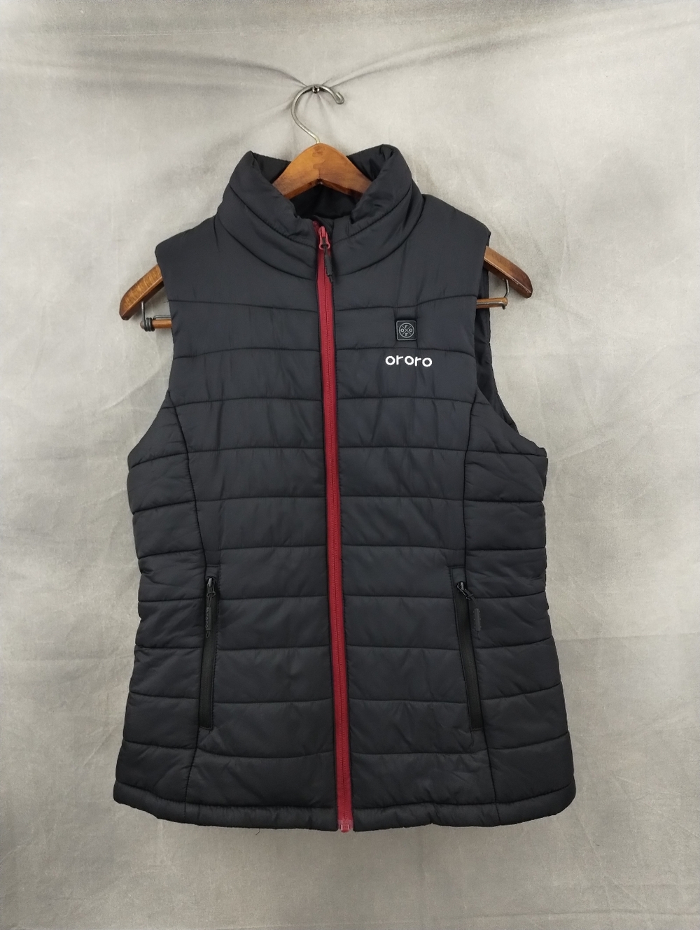 ORORO Mens Heated Vest Black Insulated Puffer *No Battery* Size S